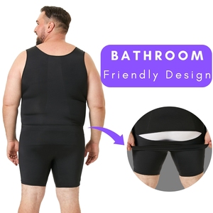 Hombres <span class=keywords><strong>Abdomen</strong></span> Control Cintura Entrenador Post Cirugía Compresión Quirúrgica Prendas Hombres Cuerpo Completo Fajas Colombia Shapewear - Product Image 6