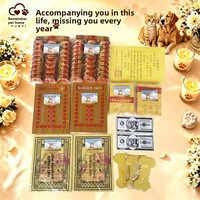 Kit de Fournitures Cérémonielles pour Animaux de Compagnie en Gros – Offrandes Cérémonielles en Papier Assorties, Tributs en Forme d'Os pour Services Funéraires Commémoratifs de Chats et Chiens