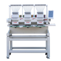 Chine KQM usine ordinateur haute vitesse plat trois têtes machine à broder à vendre