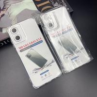 Prix d'usine pour la coque de téléphone transparente Motorola G04 G04S G05, coque de téléphone souple en TPU antichoc pour Motorola E14 E15, personnalisable