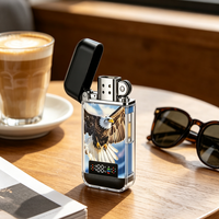 Briquet Électrique Rechargeable en Métal au Design Cartoon pour Fêtes et Accessoires de Fumeur