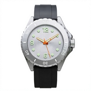 Montre de plongée de luxe pour hommes, boîtier en alliage de titane, résistante à l'eau jusqu'à 500M, avec cadran à texture scintillante dégradée bleue luminescente - Product Image 2