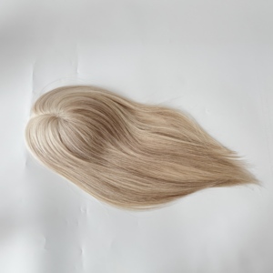 Perruques pour femmes 5.5*6.5 Mono, cheveux naturels, pour cheveux clairsemés, toupet féminin, couleur naturelle, densité 130% # FB 14 pouces - Product Image 2