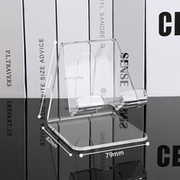 Support de téléphone de bureau en acrylique transparent style Ins, support de téléphone portable simple et minimaliste pour affichage sur bureau