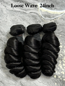 Lớp biểu bì phù hợp tóc con người 100% nguyên vẹn cùng một hướng, tái sử dụng và restyle bó sóng lỏng lẻo, không bị rối không rụng - Product Image 2