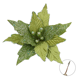 زهور اصطناعية مخصصة لعيد الميلاد مع مشبك، زينة على شكل قوس، زهور للطاولات، تزيين طاولات التخرج، مصنوعة يدويًا - Product Image 1