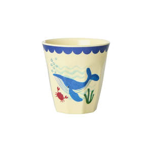 Gobelet enfant en mélamine 300ml, imprimé jungle zèbre hippopotame, pour jus et lait - Product Image 2