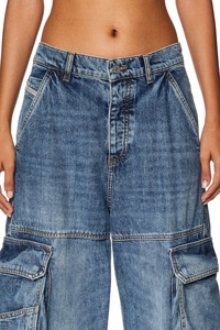 Jeans Cargo Personalizzati 1996 D-<span class=keywords><strong>Sire</strong></span> 0nlax, Stile Vintage Classico, Vita Bassa, Gamba Larga con Tasche per Donna - Product Image 4