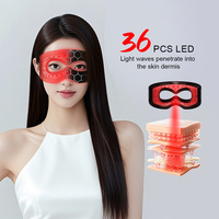 Masque oculaire LED intelligent en gros, dispositif lumineux LED 7 couleurs, masque oculaire en silicone rechargeable, étiquette privée, emballage personnalisé