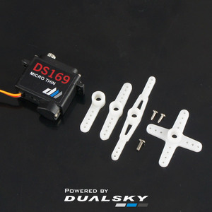 DUALSKY DS169 9g <span class=keywords><strong>Mini</strong></span> Servo Ultra-Mince Haute Précision Plastique & Métal <span class=keywords><strong>Aileron</strong></span> F3K F5K Glider RC Plane Servo - Product Image 4