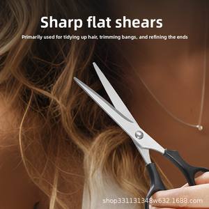 Tijeras de Peluquería, Tijeras Rectas, Tijeras de Entresacar, Set de Corte de Cabello, para Recortar Flequillo, Aptas para Uso Doméstico, para Niños, Material PP - Product Image 4