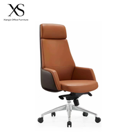 Chaise de bureau moderne personnalisable en PU pour PDG, chaise de direction pivotante en cuir pour grand patron