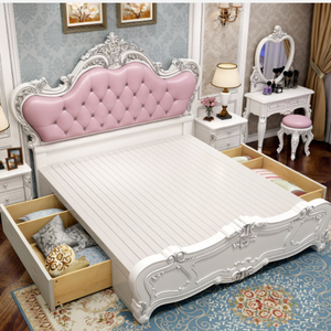 <span class=keywords><strong>Cama</strong></span> <span class=keywords><strong>Continental</strong></span> personalizada, <span class=keywords><strong>cama</strong></span> doble de boda, conjunto de muebles de dormitorio - Product Image 4