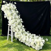 Arreglo Floral de Seda Realista Hecho a Mano Personalizable al por Mayor, Ramo para Pasillo, Decoración de Boda, Día de la Madre