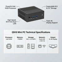 Nouvel ordinateur de bureau mini PC Intel Alder Lake N95 N100 N150, ordinateur de poche, RJ45, DDR5, DDR4, Wifi, jeux, divertissement, bureau