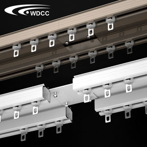 Rail de rideau double en alliage d'aluminium écologique pour la maison, rail de rideau en forme de S - Product Image 4