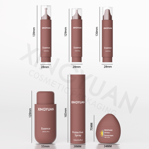 Set di Packaging Cosmetico XINGYUAN in Marrone Opaco per Siero, Crema <span class=keywords><strong>Solare</strong></span>, <span class=keywords><strong>Spray</strong></span> 50ml 120ml, Flacone Airless con Applicatore a Sfera per Essenze Skincare, Personalizzabile - Product Image 6