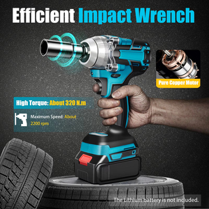 <span class=keywords><strong>Destornillador</strong></span> Eléctrico de Impacto Inalámbrico Recargable de Buena <span class=keywords><strong>Calidad</strong></span>, 320N.M, con Batería y Motor sin Escobillas, Ajustable - Product Image 4