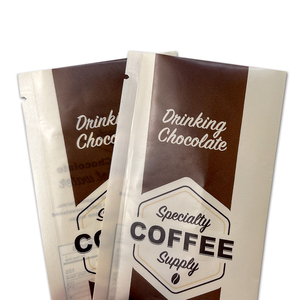 <b>Black</b> Coffee Bags Custom Paper Packaging Back <b>Seal</b> Pouch Bottom Coffee Bean Powder Bag - Product Image 6