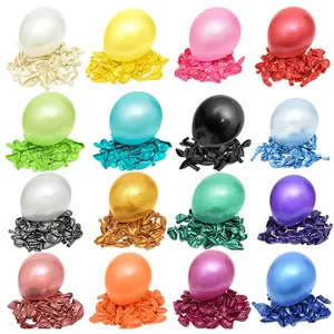 ballon assorties couleur 100 pcs Suppliers-Ballon en Latex perlé, 4 pièces, 10 pouces, 2.2g, 100 pièces, décoration pour fête d'anniversaire ou de mariage, remise de diplôme