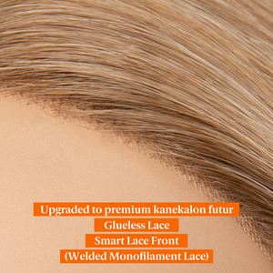 Pelucas de Encaje Invisible Precortadas SARLA al por Mayor, Pelucas Mono Cap, Pelucas Frontales, Perucas de <span class=keywords><strong>Cabello</strong></span> de Fibra Futura, Pelucas de Monofilamento para Mujer - Product Image 2