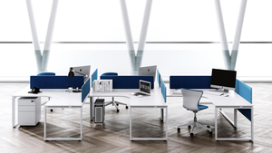 Escritorio de Oficina Modular Convertible Moderno para 4 Personas de Greenfield Furniture con Diseño de Cubículo y Gran Almacenamiento - Product Image 2