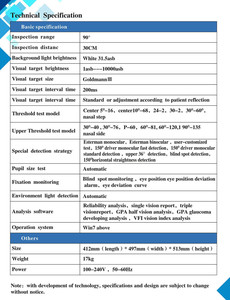 เครื่องวิเคราะห์วัดเส้นผ่านศูนย์กลางรูม่านตาสำหรับนักเรียน<span class=keywords><strong>คอมพิวเตอร์</strong></span>แบบอัตโนมัติ BIO-1000ปริมณฑลที่เห็นภาพคุณภาพสูง - Product Image 5