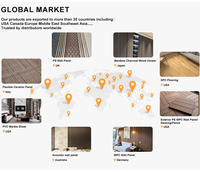 Panel de Pared de Chapa de Madera de Bambú Moderno y Económico de la Mejor Calidad, Superficie Mate con Textura de Travertino para Decoración de Centros Comerciales