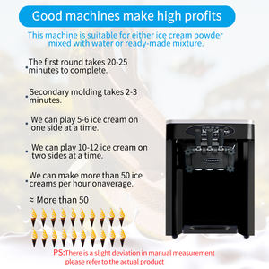 MK-36CT Machine à glace très populaire, modèle de table, avec 3 saveurs, machine à glace molle pour <span class=keywords><strong>boulangerie</strong></span>, restaurant, usage domestique - Product Image 3