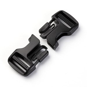 <b>Plastic</b> <b>Sliding</b> Buckle 25mm Black Durable For Bags Backpacks Waist Bags Adjustable Buckles - Product Image 1