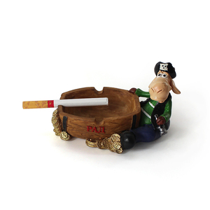 Cenicero de <span class=keywords><strong>vaca</strong></span> personalizable, artesanía de resina, decoración del hogar para mesa, adorno de Animal interesante - Product Image 1