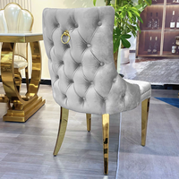 Ensemble Moderne de Table à Manger en Pierre de Luxe avec Chaises 4 ou 6 Places pour Salle à Manger