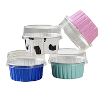 Barquette en aluminium de 125 ml, récipient en aluminium de qualité alimentaire, barquette jetable pour barbecue, adaptée à divers emballages alimentaires