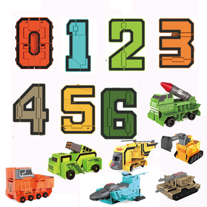 Véhicules transformables 2 en 1, figurines de camion de déformation créative à collectionner, jouets éducatifs en plastique DIY, robots STEM - Product Image 1