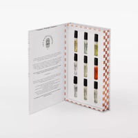 Coffret Cadeau d'Échantillons de Mini Parfums de Marque Privée avec Emballage de Rangement, Tailles 2ml 3ml 5ml 10ml, Boîte d'Échantillons de Parfum en Forme de Livre