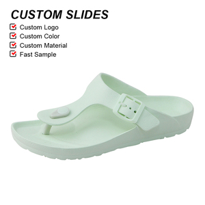 OLICOM Logo personnalisé Nouvelles <span class=keywords><strong>tongs</strong></span> en EVA en gros Couleur unie Sandales plates et <span class=keywords><strong>tongs</strong></span> de haute qualité pour femmes et hommes - Product Image 1