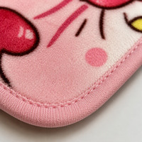 Tapis de bain personnalisé Hello Kitty, dessin animé, antidérapant, absorbant, avec support en mousse à mémoire de forme, facile à nettoyer, forme de vague, tapis de sol pour salle de bain