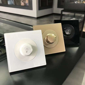 Langyeao 1/2/3/4gang cổ điển lật tự đặt lại kính cường lực nút nụ cười công tắc và ổ cắm piano với đèn báo LED - Product Image 6