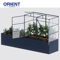 Jardinière étroite en aluminium pour balcon, pot à herbes anti-rouille pour la plantation en appartement urbain ou sur terrasse