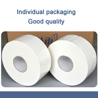 Rouleaux de papier toilette géants gaufrés blancs, doux et résistants, pour usage domestique, 500 m, 16-20 g/m², en pâte de bois vierge, avec logo personnalisé, vente en gros Chine