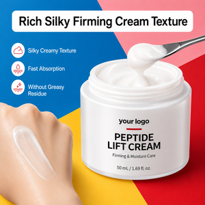 Crème Raffermissante Marque Blanche : Réduit les Rides, Affine la Texture, Hydratation Quotidienne à Absorption Rapide, Crème Visage Liftante aux Polypeptides - Product Image 3