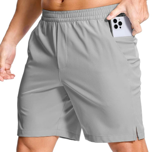 100% Cotton Unisex Casual <b>Shorts</b> Elastic Waist Mid Solid Color Eco-Friendly Skin-Friendly Ergonomically Designed Size to 4XL - Product Image 2