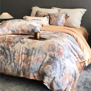 Bộ đồ giường cổ điển sắp xếp bộ đồ giường thoáng khí bộ đồ giường thoải mái Bộ bốn mảnh - Product Image 2