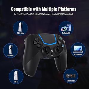 BETMI <b>Wireless</b> <b>Controller</b> for PS-5/Pro/Slim/<b>PC</b> Blue Tooth Gaming <b>Controller</b> - Product Image 2