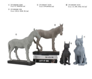Nouvelle tendance grossiste polyrésine <span class=keywords><strong>Origami</strong></span> finition chien Statue Animal pour décor de table - Product Image 5