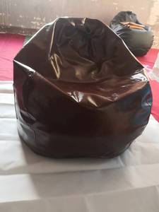 Fauteuil pouf d'intérieur en similicuir pour adultes et enfants, housse de canapé, fauteuil inclinable - Product Image 4