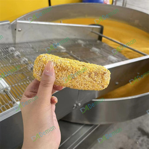 Machine à paner rotative, machine à paner les filets, machine à paner les galettes, machine à paner les miettes <span class=keywords><strong>de</strong></span> pain, machine à pré-poudrer pour les nuggets <span class=keywords><strong>de</strong></span> <span class=keywords><strong>poulet</strong></span> frit - Product Image 6