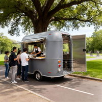 Camions de nourriture coréens rentables fantaisie vente Ontario crêpe Smoothie Dessert crêpe boulangerie camion de nourriture remorque avec fours