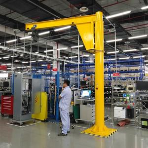 Grue à flèche en porte-à-faux personnalisable à usage léger capacités de 1 tonne et 2 tonnes avec composant de noyau de moteur - Product Image 1