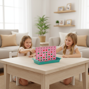 Gioco Classico 4 in Fila <span class=keywords><strong>per</strong></span> Bambini, Divertente Gioco da Tavolo Educativo in Plastica a Forma di Cuore, Gioco di <span class=keywords><strong>Intelligenza</strong></span> Connect Four <span class=keywords><strong>per</strong></span> Bambini - Product Image 2